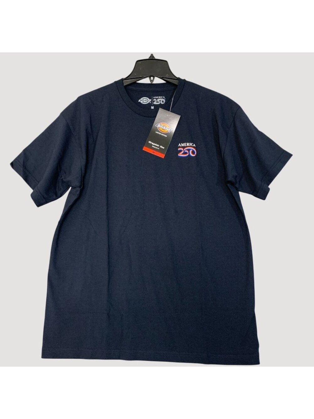 NWT Dickies Men's M Navy America 250 T-Shirt   K1589